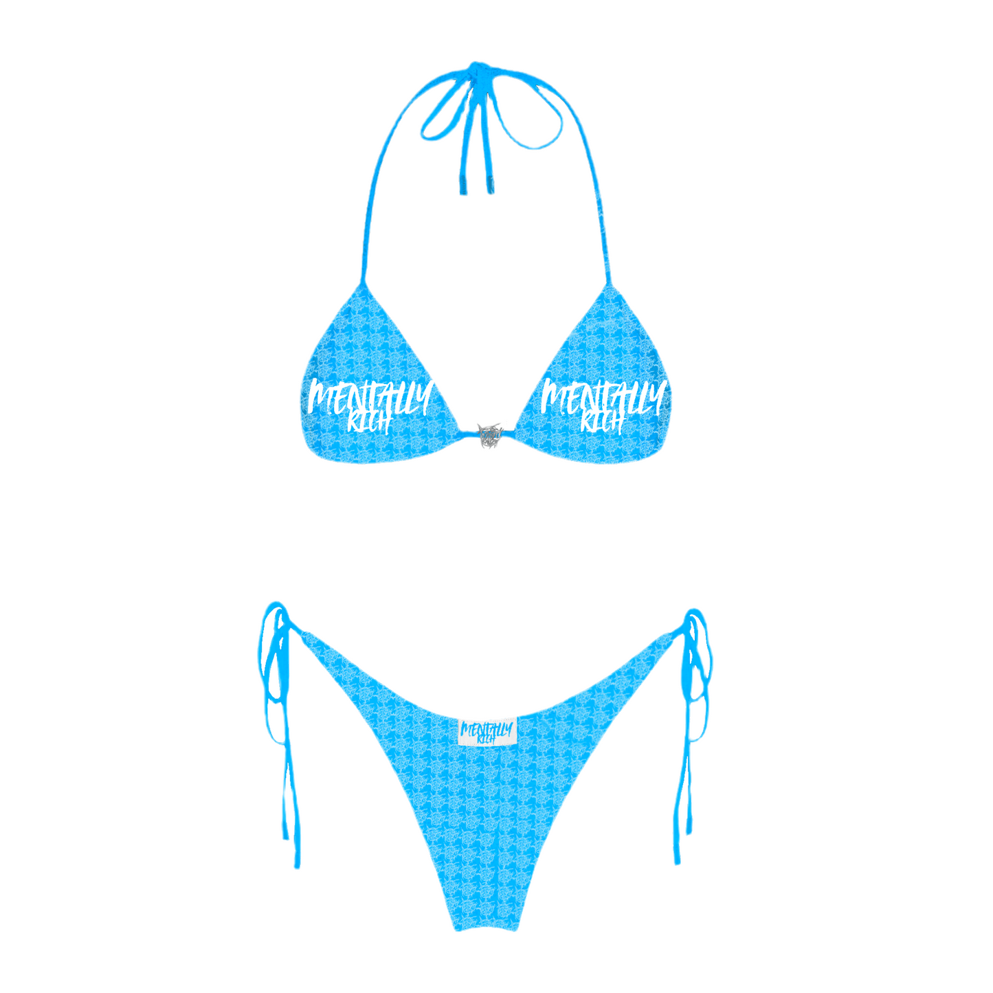“ SEXY BLUE “ MENTALLY RICH TWO PIECE SWIMSUIT