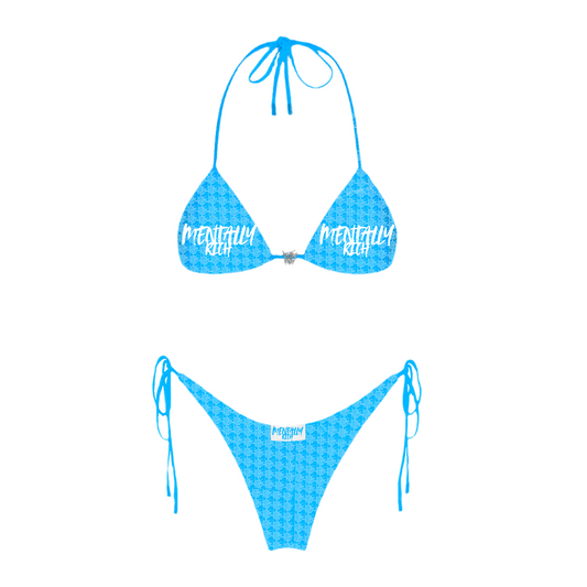 “ SEXY BLUE “ MENTALLY RICH TWO PIECE SWIMSUIT